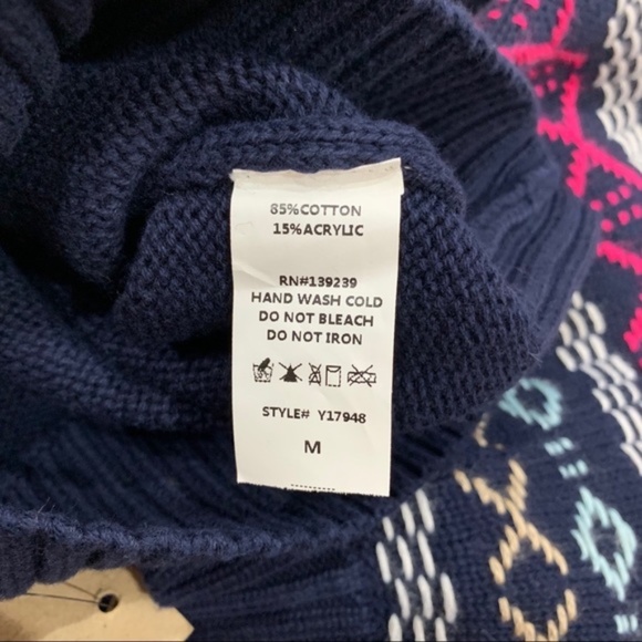 Do + Be Embroidered Crew Neck Long Sleeve Sweater - Picture 6 of 6